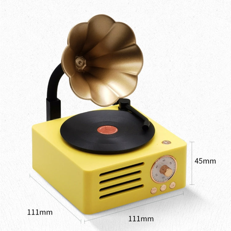 T15 Petunia Retro Vinyl Record Player Wireless Multifunction Mini Bluetooth Audio(White) - Mini Speaker by PMC Jewellery | Online Shopping South Africa | PMC Jewellery