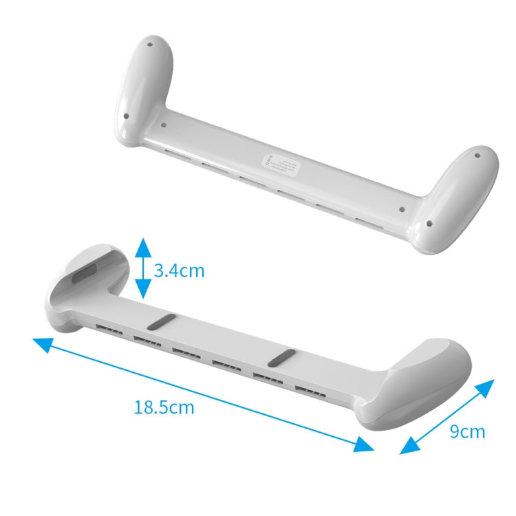 JYS NS217 Host Handle With Game Card Storage For Switch OLED(White) - Holder by JYS | Online Shopping South Africa | PMC Jewellery | Buy Now Pay Later Mobicred