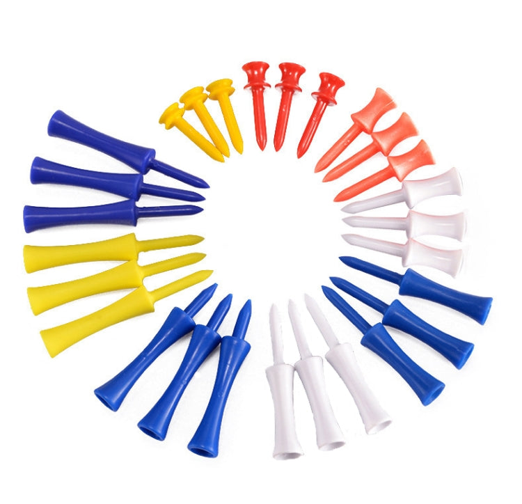 60 PCS PGM QT012 Golf Ribbon Needle Golf Plastic Ball TEE, Random Color Delivery, Specification: 37mm - Golf Accessories by PGM | Online Shopping South Africa | PMC Jewellery