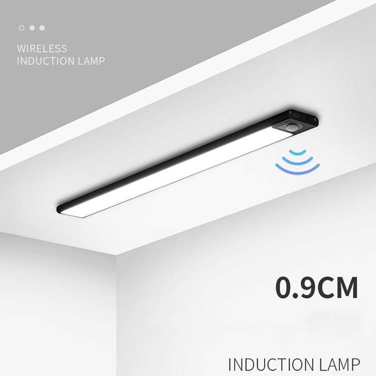 Intelligent Automatic Human Body Induction Wireless LED Lamp 20cm(Black + White Light) - Sensor LED Lights by PMC TechLife | Online Shopping South Africa | PMC TechLife