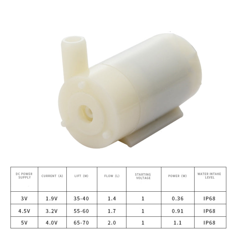 Quiet Mini Horizontal Vertical Submersible Pump, Style: White Horizontal - Fish Tanks & Accessories by PMC TechLife | Online Shopping South Africa | PMC TechLife