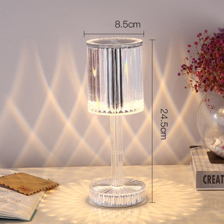 USB Charging Touch Diamond Crystal Table Lamp, Specification: USB Charging(RGB with Remote Control 16 Color)(Transparent) -  by PMC TechLife | Online Shopping South Africa | PMC TechLife