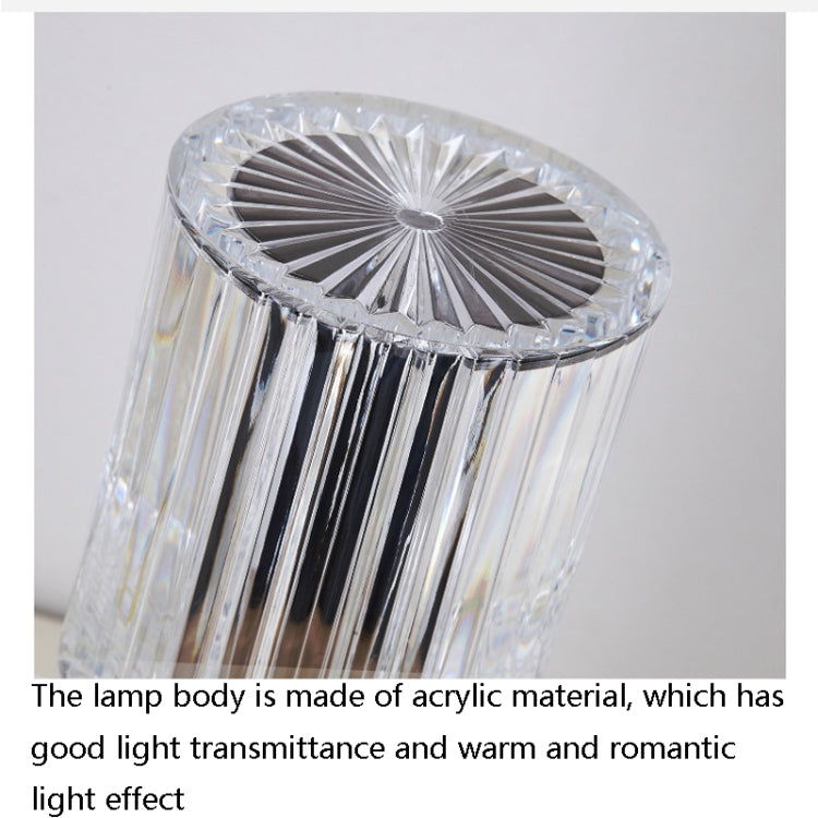USB Charging Touch Diamond Crystal Table Lamp, Specification: USB Charging(RGB with Remote Control 16 Color)(Transparent) -  by PMC TechLife | Online Shopping South Africa | PMC TechLife