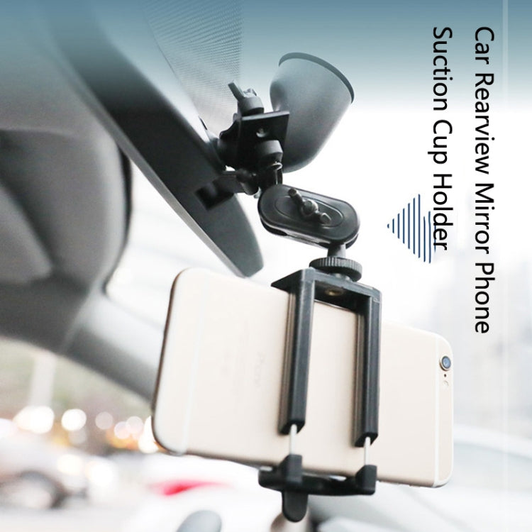 5 PCS Car Rearview Mirror Phone Suction Cup Holder - Car Holders by PMC Jewellery | Online Shopping South Africa | PMC Jewellery