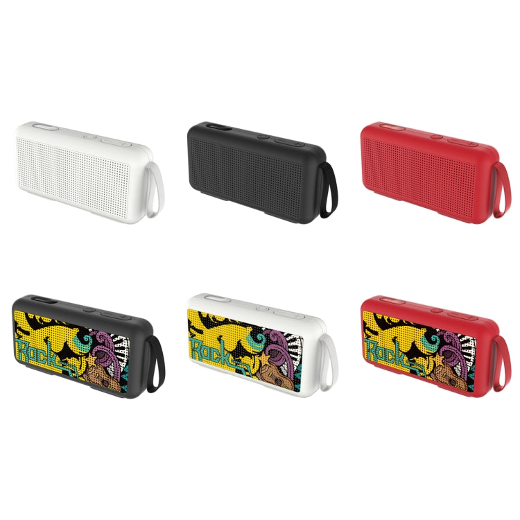 DoRealMe F0 TWS Mini Graffiti Bluetooth Speaker Support FM / TF Card(Red) - Mini Speaker by PMC Jewellery | Online Shopping South Africa | PMC Jewellery