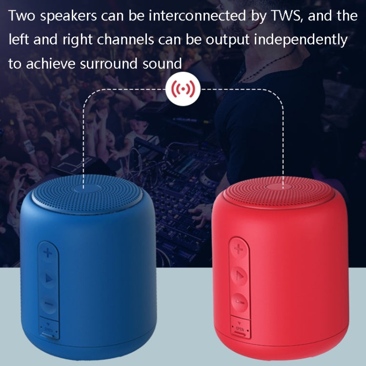 F9 TWS Mini Portable Bluetooth Speaker Support TF Card(No FM-Red) - Mini Speaker by PMC Jewellery | Online Shopping South Africa | PMC Jewellery