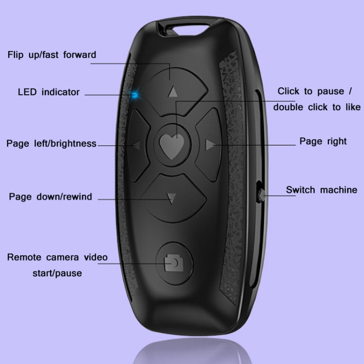 S86 Car Key Shape Multifunctional Bluetooth Selfie Video Remote Control(Pink) - free shipping - PMC TechLife - Order now!