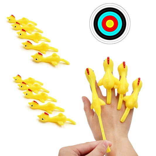 10 PCS Stretching Finger Ejection Turkey Sticky Tricky Toy(Yellow) -  by PMC Jewellery | Online Shopping South Africa | PMC Jewellery