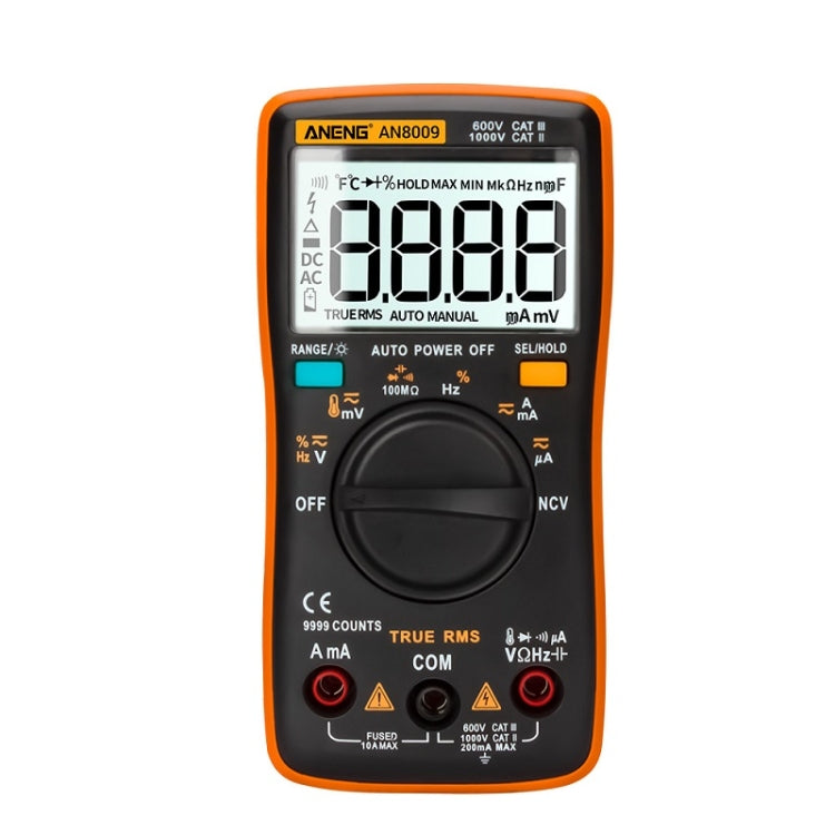 ANENG AN8009 NVC Digital Display Multimeter, Specification: Standard(Orange) - free shipping - PMC TechLife - Order now!