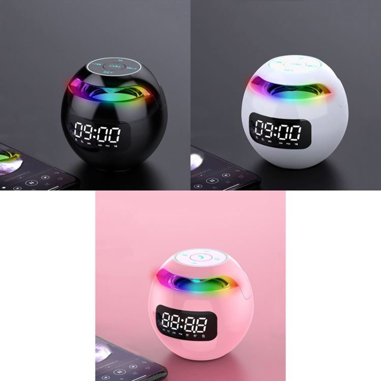 ZXL-G90 Portable Colorful Ball Bluetooth Speaker, Style: Clock Version (Black) - Desktop Speaker by PMC TechLife | Online Shopping South Africa | PMC TechLife