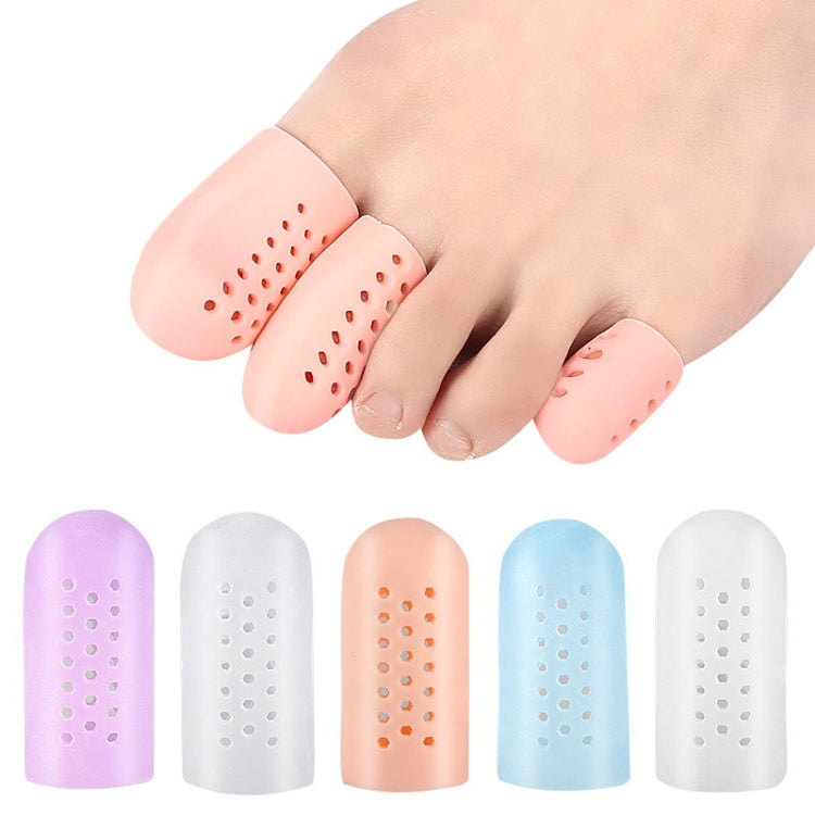 10 Pairs With Hole Toe Set High Heels Anti-Wear Anti-Pain Toe Protective Cover, Size: L(Skin Color) - Corrector by PMC Jewellery | Online Shopping South Africa | PMC Jewellery