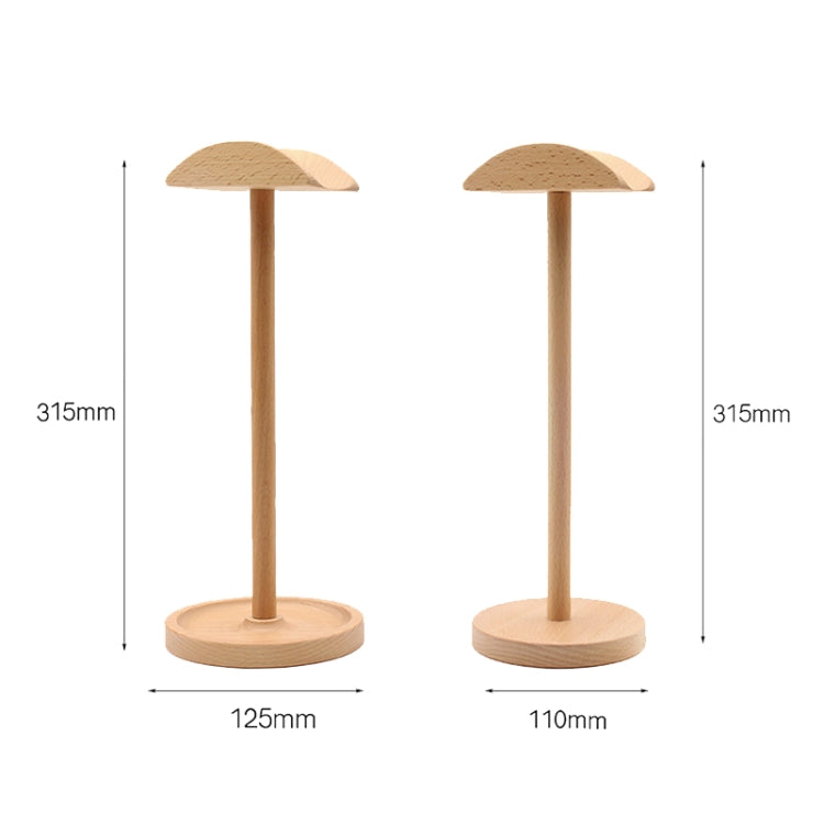 AM-EJZJ001 Desktop Solid Wood Headset Display Stand, Style: C - Anti-lost & Holder by PMC Jewellery | Online Shopping South Africa | PMC Jewellery