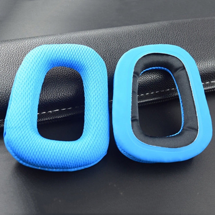 2 PCS Headset Sponge Earmuffs for Logitech G35 / G930 / G430 / F450(Blue) - Earmuff & Pad by PMC TechLife | Online Shopping South Africa | PMC TechLife
