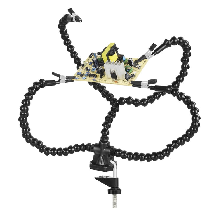 Y4BK-XS Universal Arm Clip-On Base Four-Claw Soldering Station(Black) - Others by PMC TechLife | Online Shopping South Africa | PMC TechLife