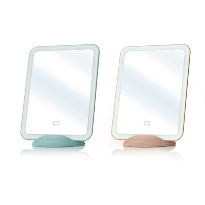 Flydee FD008-1 Portable LED Makeup Mirror With Bracket Wall Hanging Vertical Dual-Use Makeup Mirror(Pink) - Mirror by Flydee | Online Shopping South Africa | PMC Jewellery