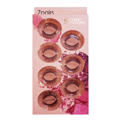 ShidiShangpin 3D Mink False Eyelashes Natural Three-Dimensional 7 Pairs Of Eyelashes Set(Wednesday) - Eyes by PMC Jewellery | Online Shopping South Africa | PMC Jewellery