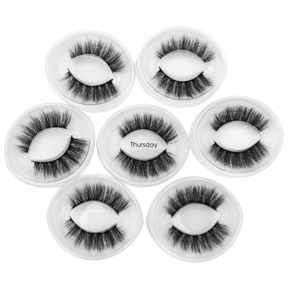 ShidiShangpin 3D Mink False Eyelashes Natural Three-Dimensional 7 Pairs Of Eyelashes Set(Thursday) - Eyes by PMC Jewellery | Online Shopping South Africa | PMC Jewellery