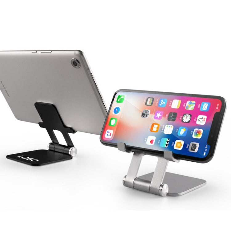 MT510 Universal Metal Folding Stand For Mobile Phone And Tablet(Mysterious Black) - Desktop Holder by PMC Jewellery | Online Shopping South Africa | PMC Jewellery