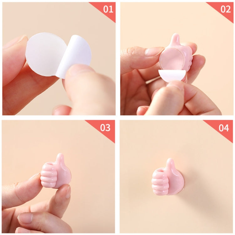 10 PCS Handy Holder Cable Organizer Household Convenience Clip(Pink) - Cable Organizer by PMC TechLife | Online Shopping South Africa | PMC TechLife