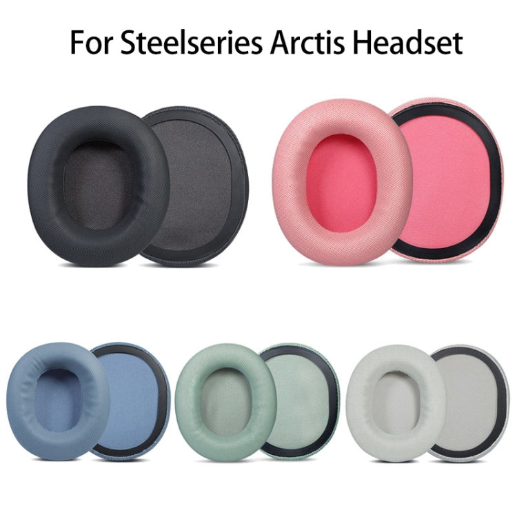 1 Pair Sponge Headset Pad for Steelseries Arctis Pro / Arctis 3 / 5 / 7(Blue Leather) - Earmuff & Pad by PMC Jewellery | Online Shopping South Africa | PMC Jewellery