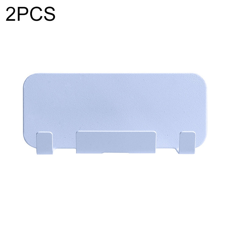 2 PCS  Punch-Free Wall-Mounted Rack Mobile Phone Charging Holder(Blue) - Hand-Sticking Bracket by PMC TechLife | Online Shopping South Africa | PMC TechLife
