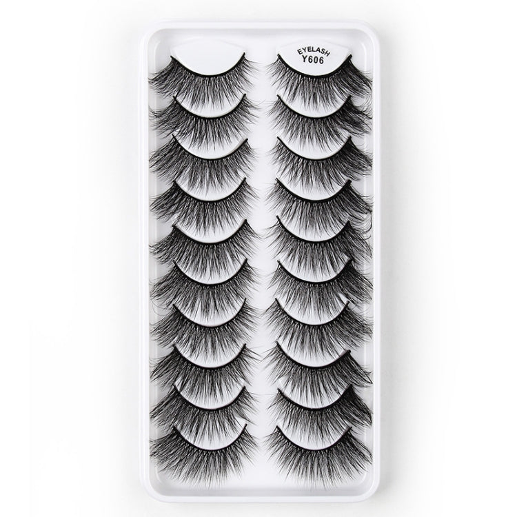 10 Pairs 3D Cat Eye False Eyelashes Naturally Thick And Fluffy Eyelashes(Y606) - Eyes by PMC Jewellery | Online Shopping South Africa | PMC Jewellery