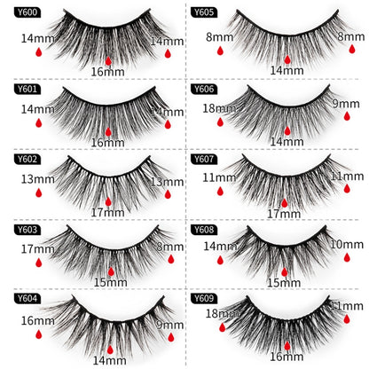 10 Pairs 3D Cat Eye False Eyelashes Naturally Thick And Fluffy Eyelashes(Y605) - Eyes by PMC Jewellery | Online Shopping South Africa | PMC Jewellery