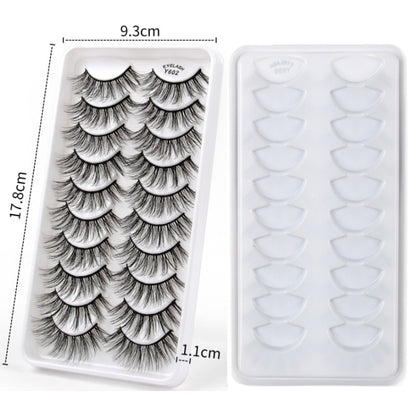 10 Pairs 3D Cat Eye False Eyelashes Naturally Thick And Fluffy Eyelashes(Y600) - Eyes by PMC Jewellery | Online Shopping South Africa | PMC Jewellery