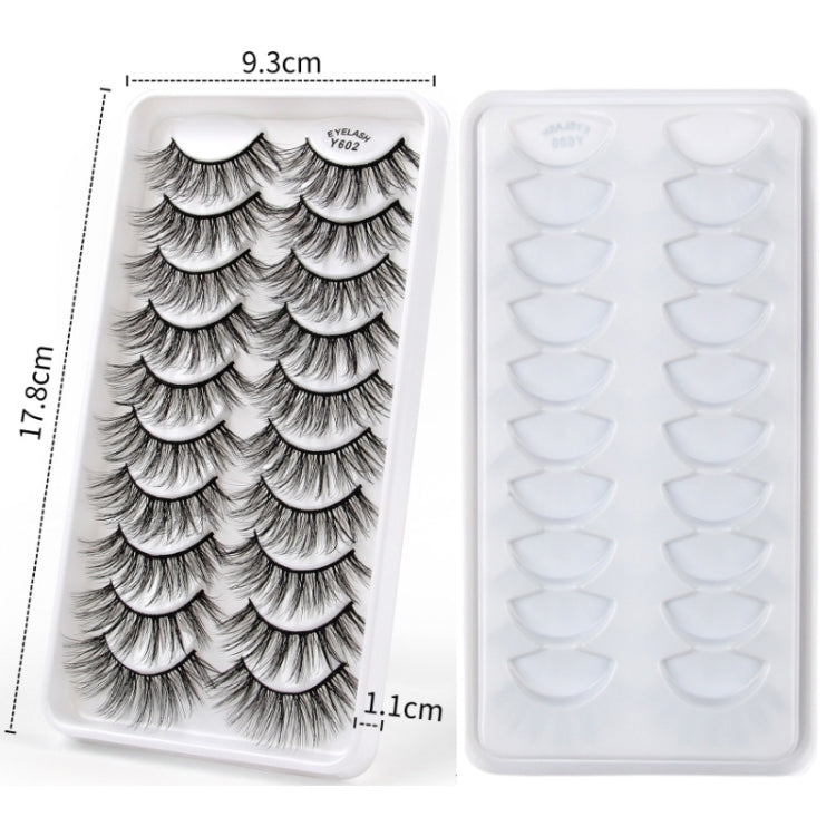 10 Pairs 3D Cat Eye False Eyelashes Naturally Thick And Fluffy Eyelashes(Y606) - Eyes by PMC Jewellery | Online Shopping South Africa | PMC Jewellery