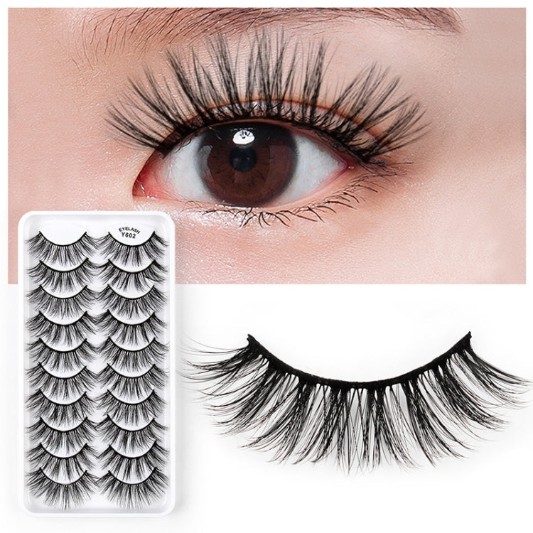 10 Pairs 3D Cat Eye False Eyelashes Naturally Thick And Fluffy Eyelashes(Y605) - Eyes by PMC Jewellery | Online Shopping South Africa | PMC Jewellery