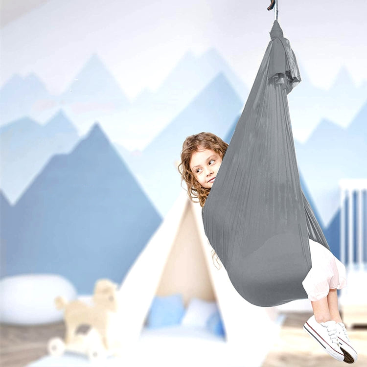 Kids Elastic Hammock Indoor Outdoor Swing, Size: 1.5x2.8m (Silver Gray) - Hammocks by PMC TechLife | Online Shopping South Africa | PMC TechLife | Buy Now Pay Later Mobicred