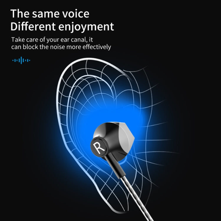 TS5000 3.5mm Metal Subwoofer Wired Earphone(Red) - Normal Style Earphone by PMC TechLife | Online Shopping South Africa | PMC TechLife