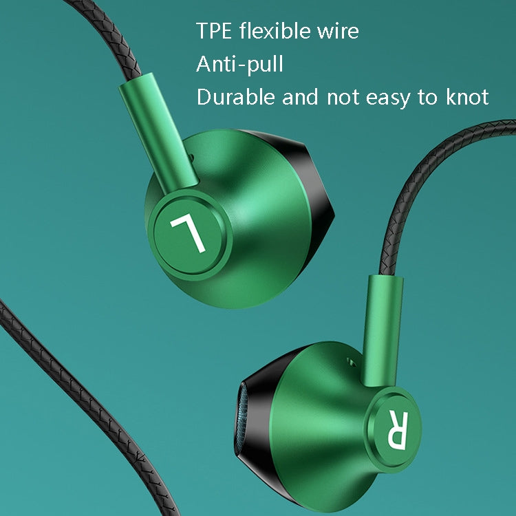 TS6800 3.5mm Metal Elbow Noise Cancelling Wired Game Earphone(Black) - Normal Style Earphone by PMC TechLife | Online Shopping South Africa | PMC TechLife