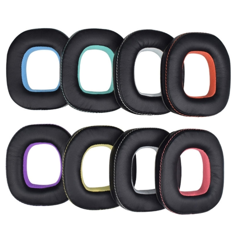 2pcs Sponge Earpad For Logitech Astro A50 Gen3/Gen4 Headset(Black+Light Green) - Earmuff & Pad by PMC TechLife | Online Shopping South Africa | PMC TechLife | Buy Now Pay Later Mobicred