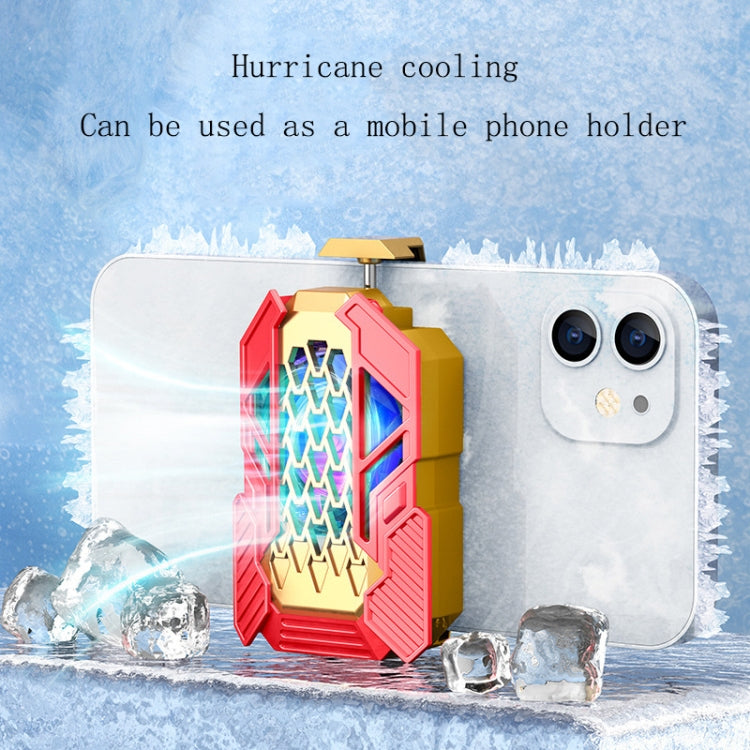 L06 Color Matching RGB Light Mobile Phone Radiator With Mobile Phone Bracket Function, Plug-in - Cooling Fan Radiator by PMC Jewellery | Online Shopping South Africa | PMC Jewellery