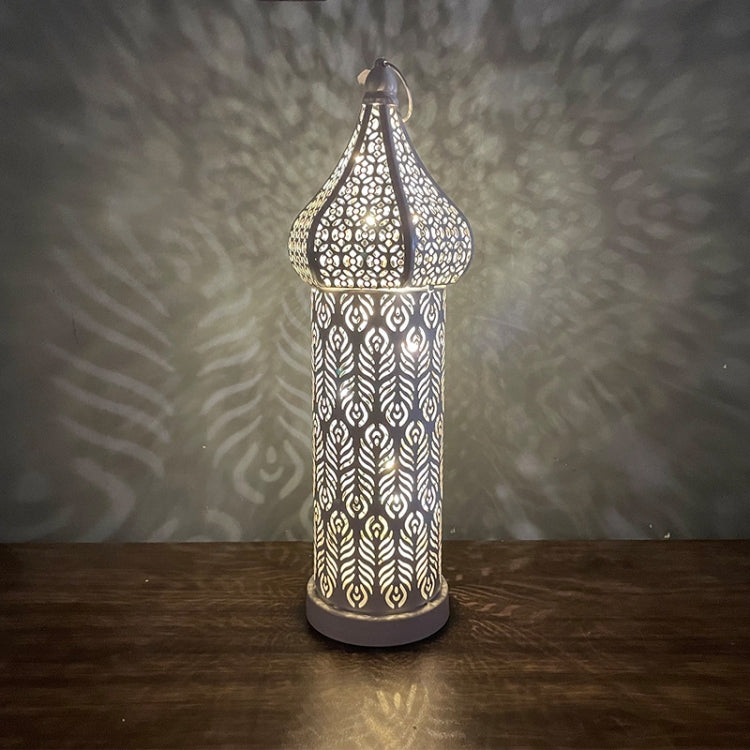 Moroccan Hollow LED Wrought Iron Decorative Lamp, Spec: Large - Holiday Lights by PMC TechLife | Online Shopping South Africa | PMC TechLife