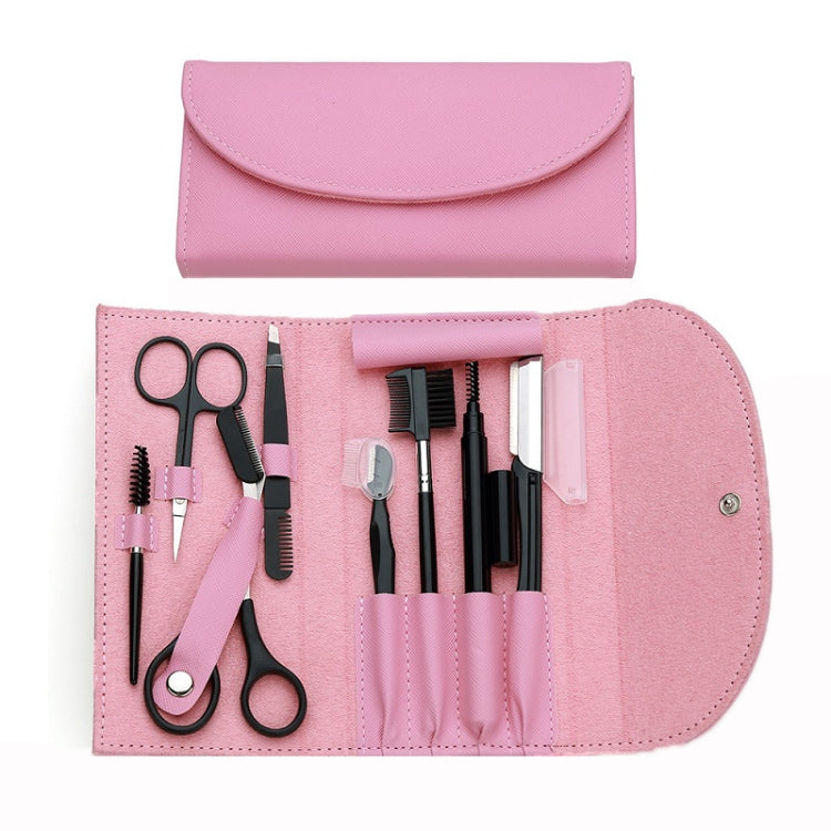 8 PCS/Set Eyebrow Trimming Beauty Tool(Pink) - Tools by PMC Jewellery | Online Shopping South Africa | PMC Jewellery