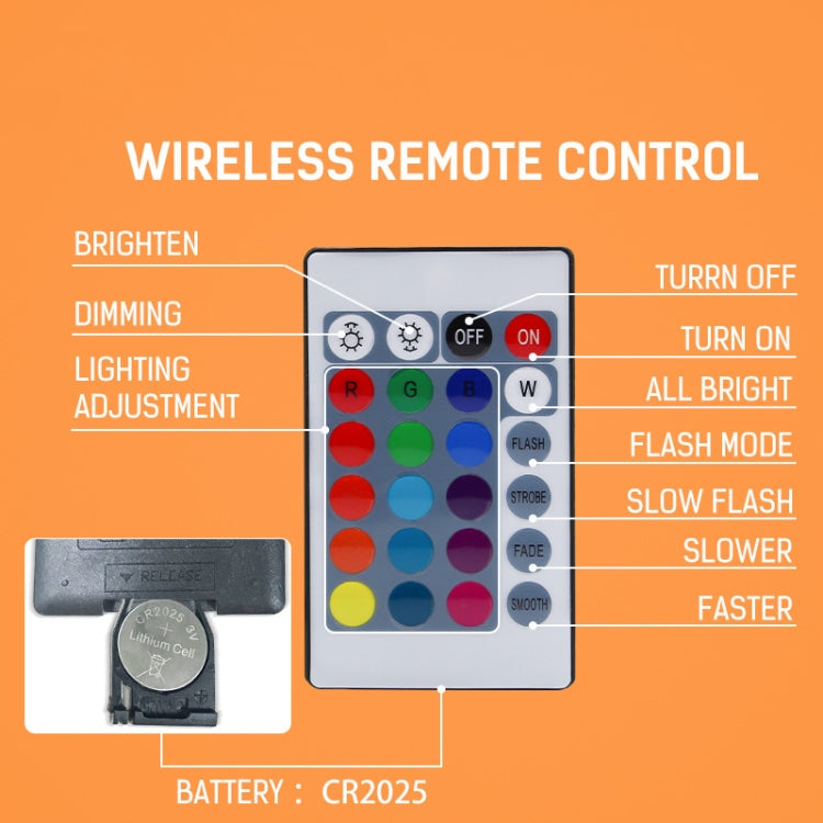 50W LED RGB Waterproof Ultra-light Outdoor Flood Light with Remote Control - Floodlights by PMC TechLife | Online Shopping South Africa | PMC TechLife