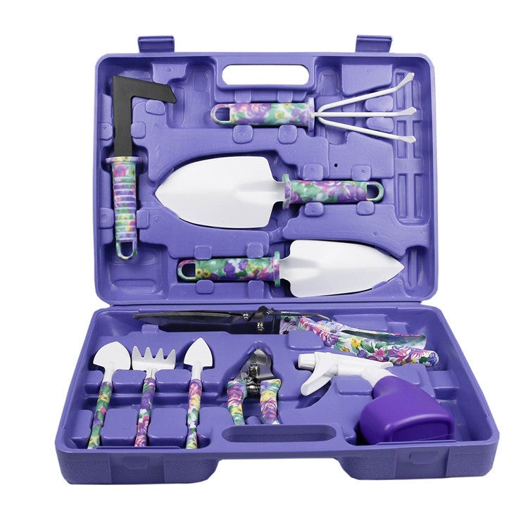 YL025 Potted Gardening Tool Set, Specification: 10 PCS / Set (Purple) - Garden Hand Tools by PMC TechLife | Online Shopping South Africa | PMC TechLife | Buy Now Pay Later Mobicred