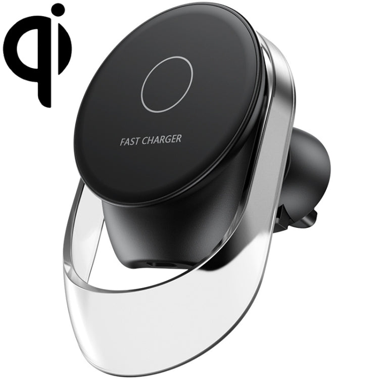 F9189 15W MagSafe Magnetic Car Lighting Wireless Charger(Black) - Wireless Charger Holders by PMC Jewellery | Online Shopping South Africa | PMC Jewellery