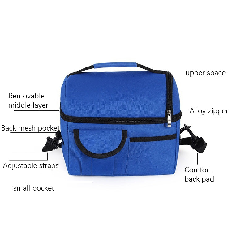 Double Insulation Bag Breast Milk Fresh Bag Bottle Mummy Bag(Black) - Lunch Bags by PMC TechLife | Online Shopping South Africa | PMC TechLife