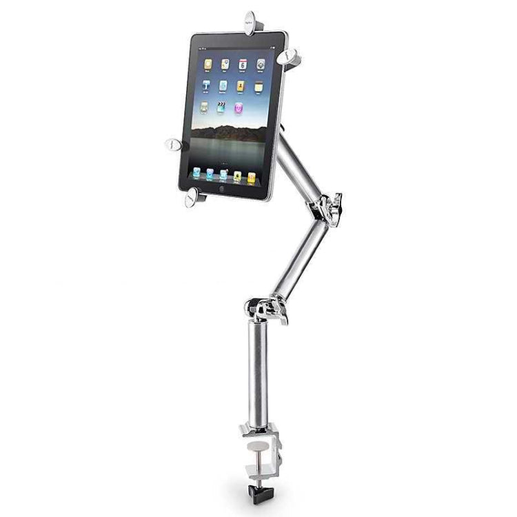 TB-03 Aluminum Alloy Tablet PC Stand Lazy Bedside Desktop Folding Camera Microphone Stand(Silver) - Lazy Bracket by PMC Jewellery | Online Shopping South Africa | PMC Jewellery