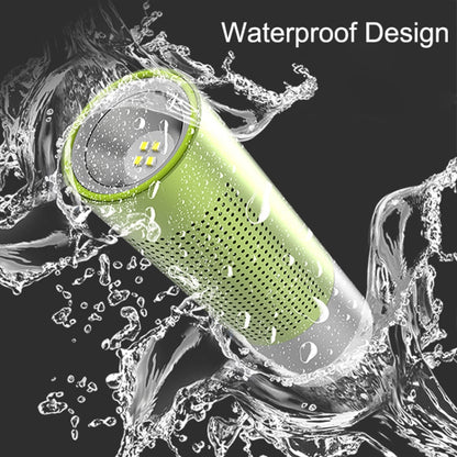 BT201 Small Steel Gun Flashlight Bluetooth Speaker Outdoor Waterproof Metal Small Speaker(Gold) - Waterproof Speaker by PMC Jewellery | Online Shopping South Africa | PMC Jewellery