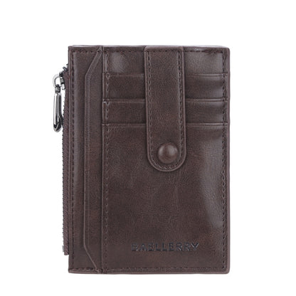 BAELLERRY  K9149  Multi-Card Buckle Zip Coin Pocket Thin Card Holder(Coffee) - Card & Passport Bags by BAELLERRY | Online Shopping South Africa | PMC Jewellery | Buy Now Pay Later Mobicred