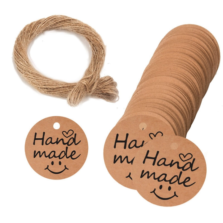 5 Bags 100PCS/Bag Kraft Paper Gift Tags Hang Tags(L-26) - Sticker & Tags by PMC TechLife | Online Shopping South Africa | PMC TechLife