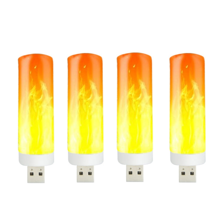 4 PCS USB Candlelight LED Imitation Flame Lamp - USB Light by PMC TechLife | Online Shopping South Africa | PMC TechLife | Buy Now Pay Later Mobicred