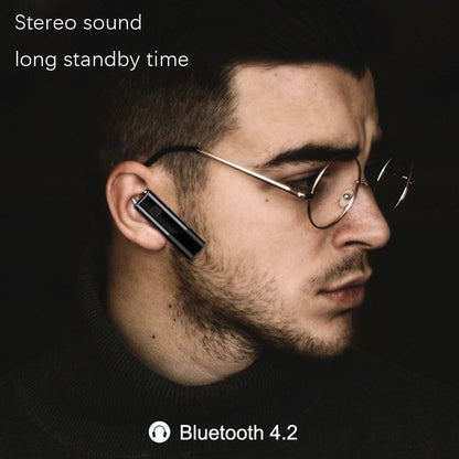 Single Ear 4.2 Bluetooth Headset Stereo HIFI Sports Wireless Bluetooth Headset(A2 Black) - Bluetooth Earphone by PMC Jewellery | Online Shopping South Africa | PMC Jewellery