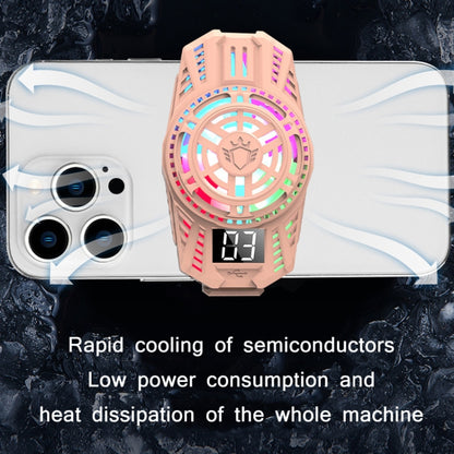 S06 Mobile Phone Semiconductor Refrigeration Silent Radiator(Pink) - Cooling Fan Radiator by PMC Jewellery | Online Shopping South Africa | PMC Jewellery