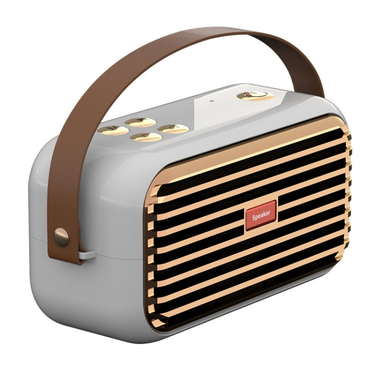 X7 Outdoor Portable Dual Speaker Wireless Bluetooth Retro Portable Speaker(White) - Desktop Speaker by PMC TechLife | Online Shopping South Africa | PMC TechLife