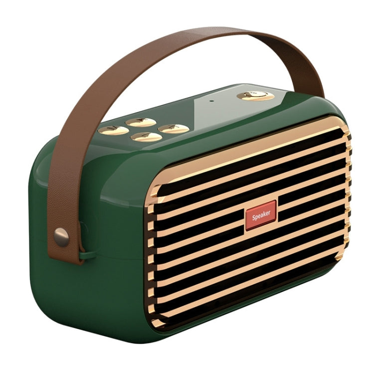 X7 Outdoor Portable Dual Speaker Wireless Bluetooth Retro Portable Speaker(Green) - Desktop Speaker by PMC TechLife | Online Shopping South Africa | PMC TechLife
